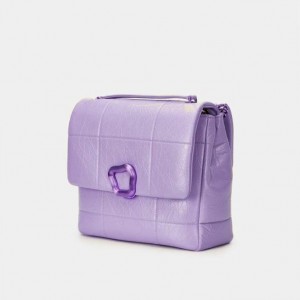 Borse Crossbody Songmont Large Chocolate Lavanda | ITALIA 38649