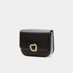 Borse Crossbody Songmont Medium Reset Tofu Nere | ITALIA 69085