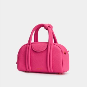 Borse Crossbody Songmont Small Bowling Rosa | ITALIA 32970