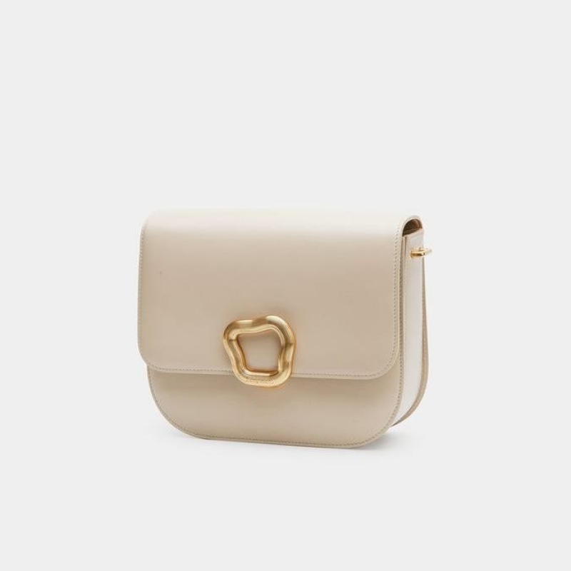 Borse Crossbody Songmont Large Reset Tofu Bianche | ITALIA 81965