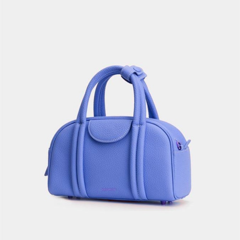 Borse Crossbody Songmont Small Bowling Blu | ITALIA 67289